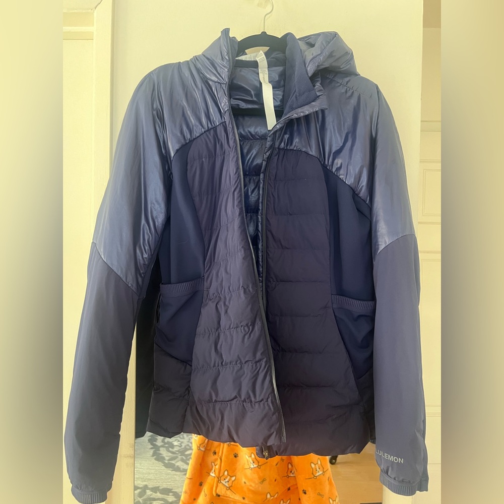 Lululemon Down for It All Jacket *Shine in Night Sea Size 12